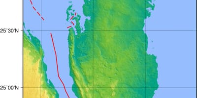 แผนที่ภูมิศาสตร์กาต้าร์ name